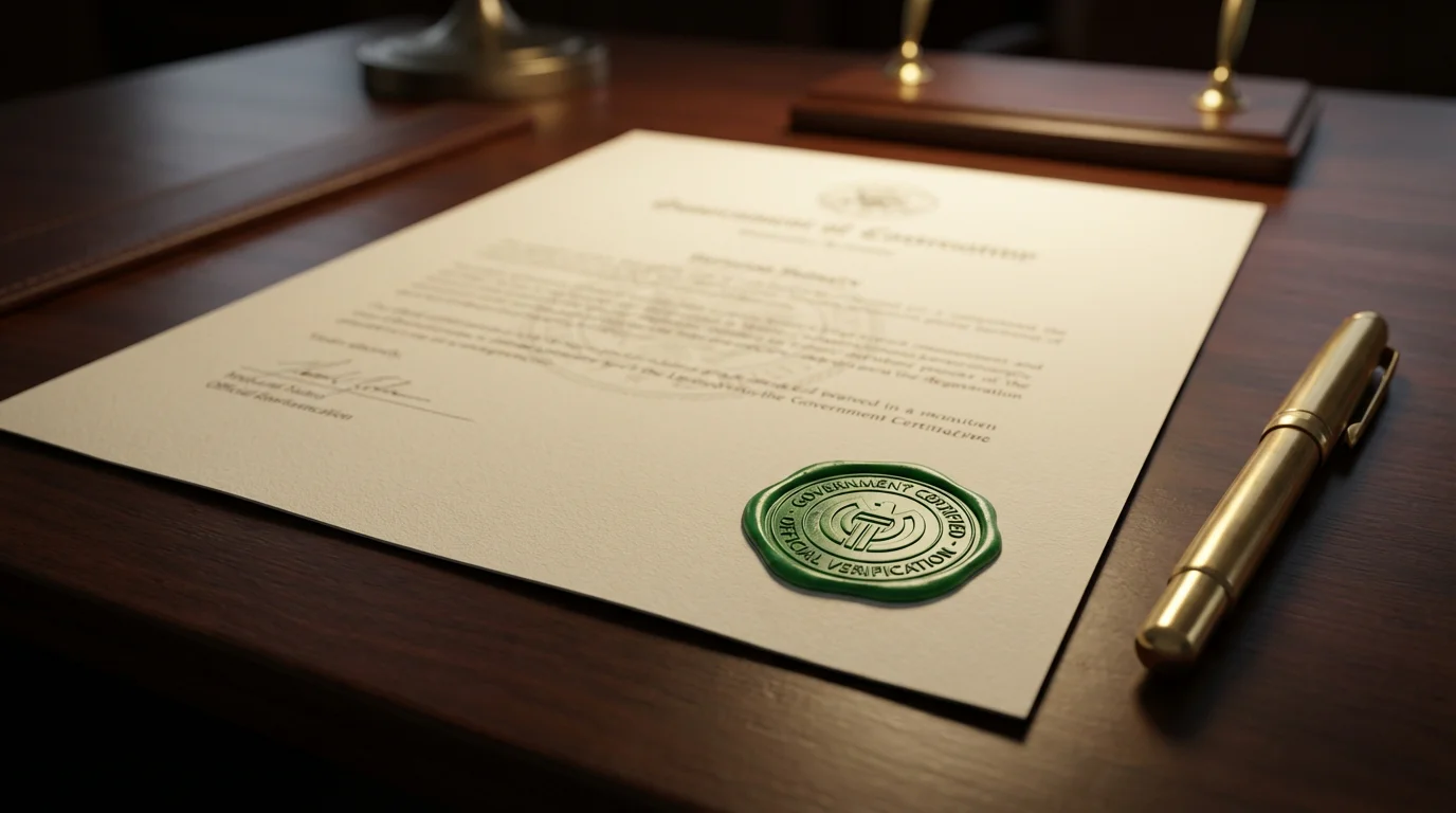 Documento oficial de licencia DGOJ para operadores de apuestas en España